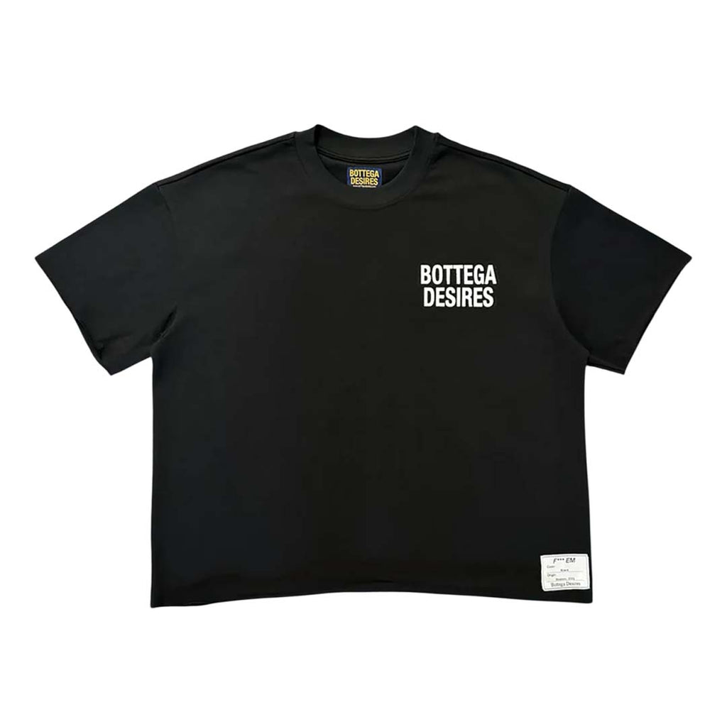 Bottega Desires Fuck Em Black Tee by Bottega Desires - NWAHYPE No.1 for streetwear T-Shirts in USA