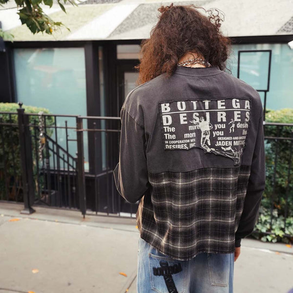 Bottega Desires Hybrid Flannel Grey by Bottega Desires - NWAHYPE No.1 for streetwear T-Shirts in USA