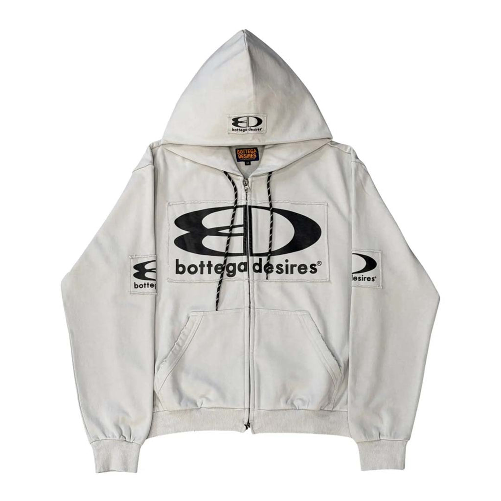 Bottega Desires Tech Zip Up Jacket Grey by Bottega Desires - NWAHYPE No.1 for streetwear Hoodies in USA