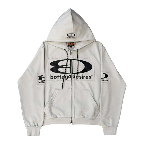 Bottega Desires Tech Zip Up Jacket Grey by Bottega Desires - NWAHYPE No.1 for streetwear Hoodies in USA