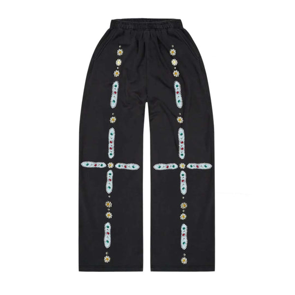 Bravest Black Sapphire Baggy Sweatpants by Bravest Studios - NWAHype No.1 for streetwear Pants in USA