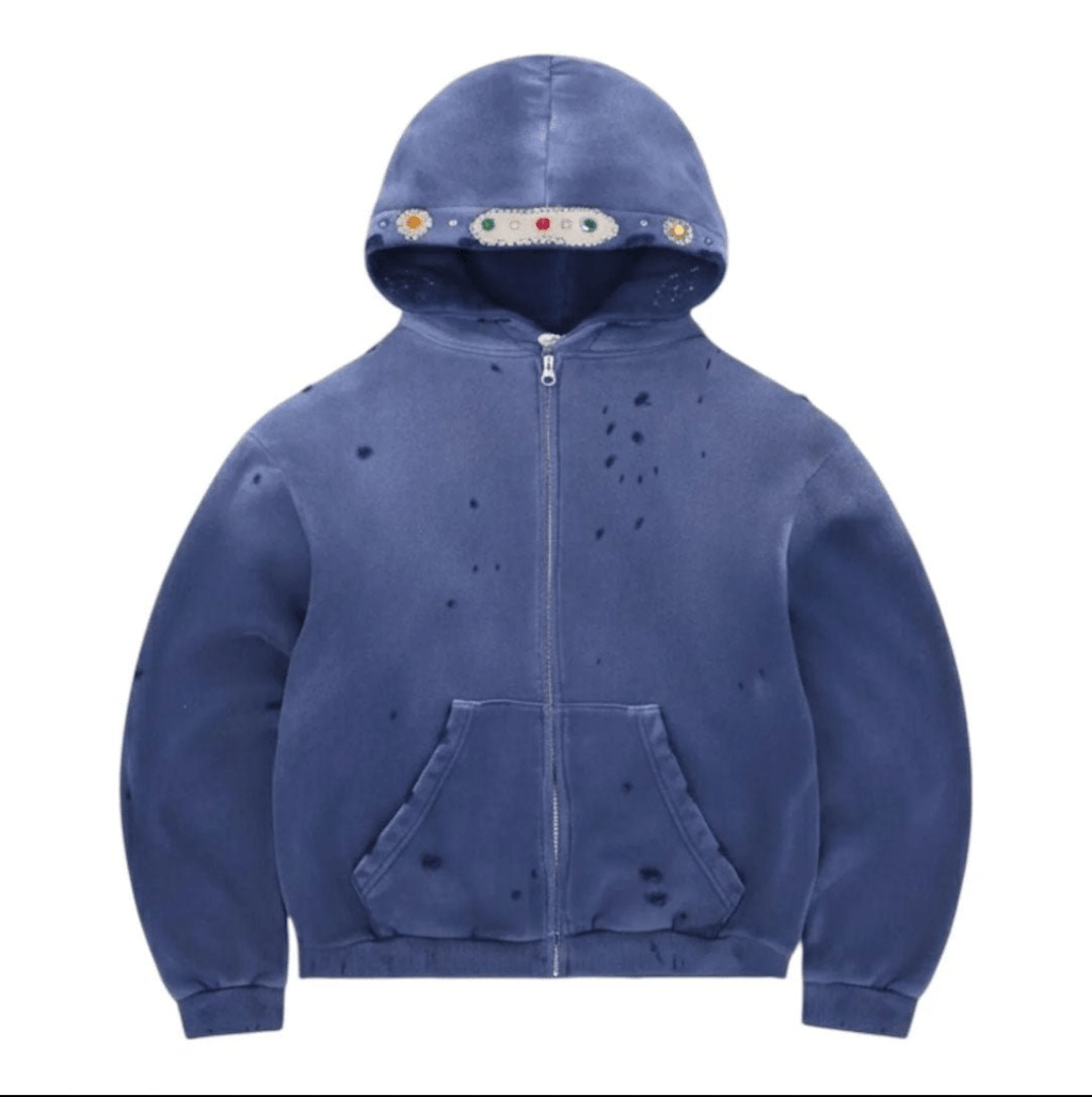 Bravest Blue Sapphire Zip Up Hoodie by Bravest Studios - NWAHYPE No.1 for streetwear Hoodies in USA