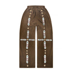 Bravest Brown Sapphire Baggy Sweatpants by Bravest Studios - NWAHype No.1 for streetwear Pants in USA