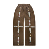 Bravest Brown Sapphire Baggy Sweatpants by Bravest Studios - NWAHype No.1 for streetwear Pants in USA