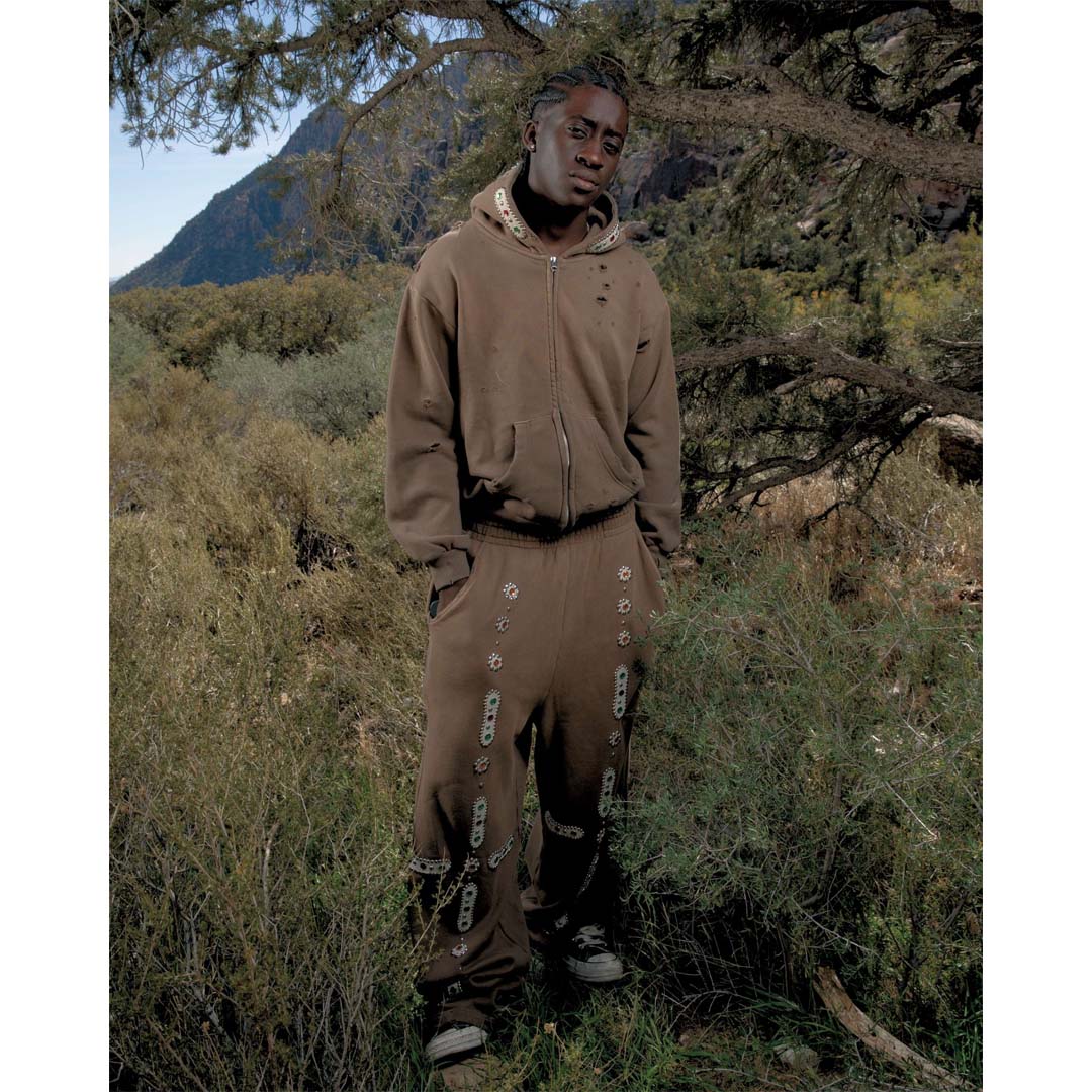 Bravest Brown Sapphire Zip Up Hoodie by Bravest Studios - NWAHype No.1 for streetwear Pants in USA