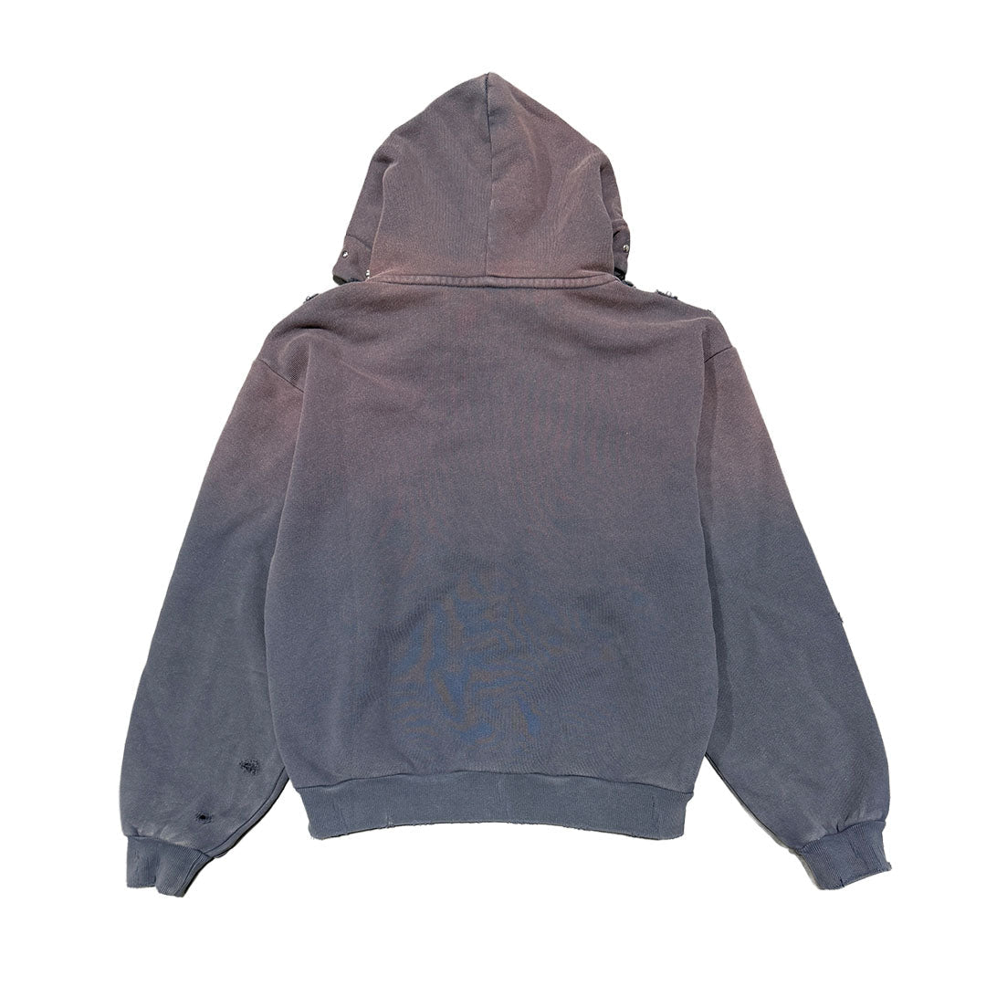 Bravest Dark Grey Sapphire Zip Up Hoodie by Bravest Studios - NWAHype No.1 for streetwear Hoodies in USA