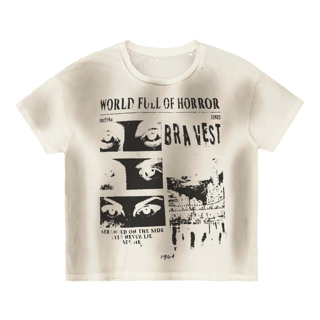 Bravest Horrors Tee Vintage White by Bravest Studios - NWAHYPE No.1 for streetwear T-Shirts in USA