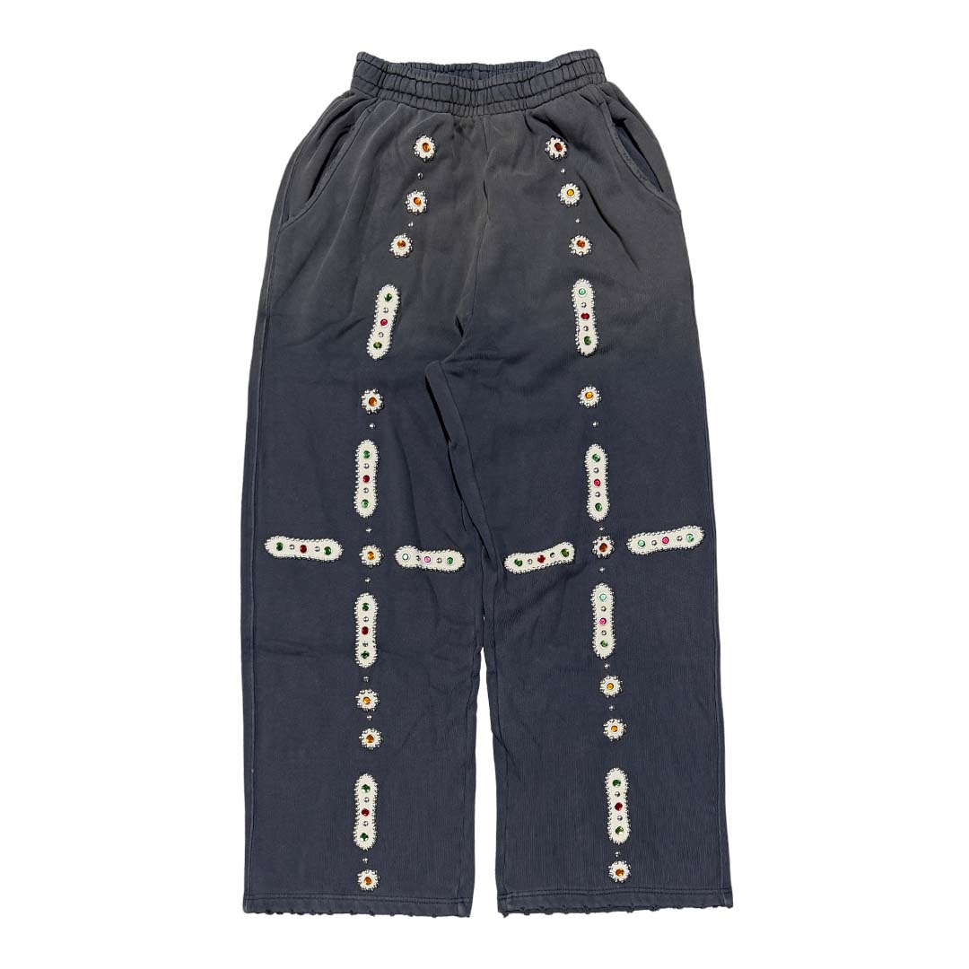 Bravest Sapphire Dark Grey Baggy Sweatpants by Bravest Studios - NWAHype No.1 for streetwear Pants in USA