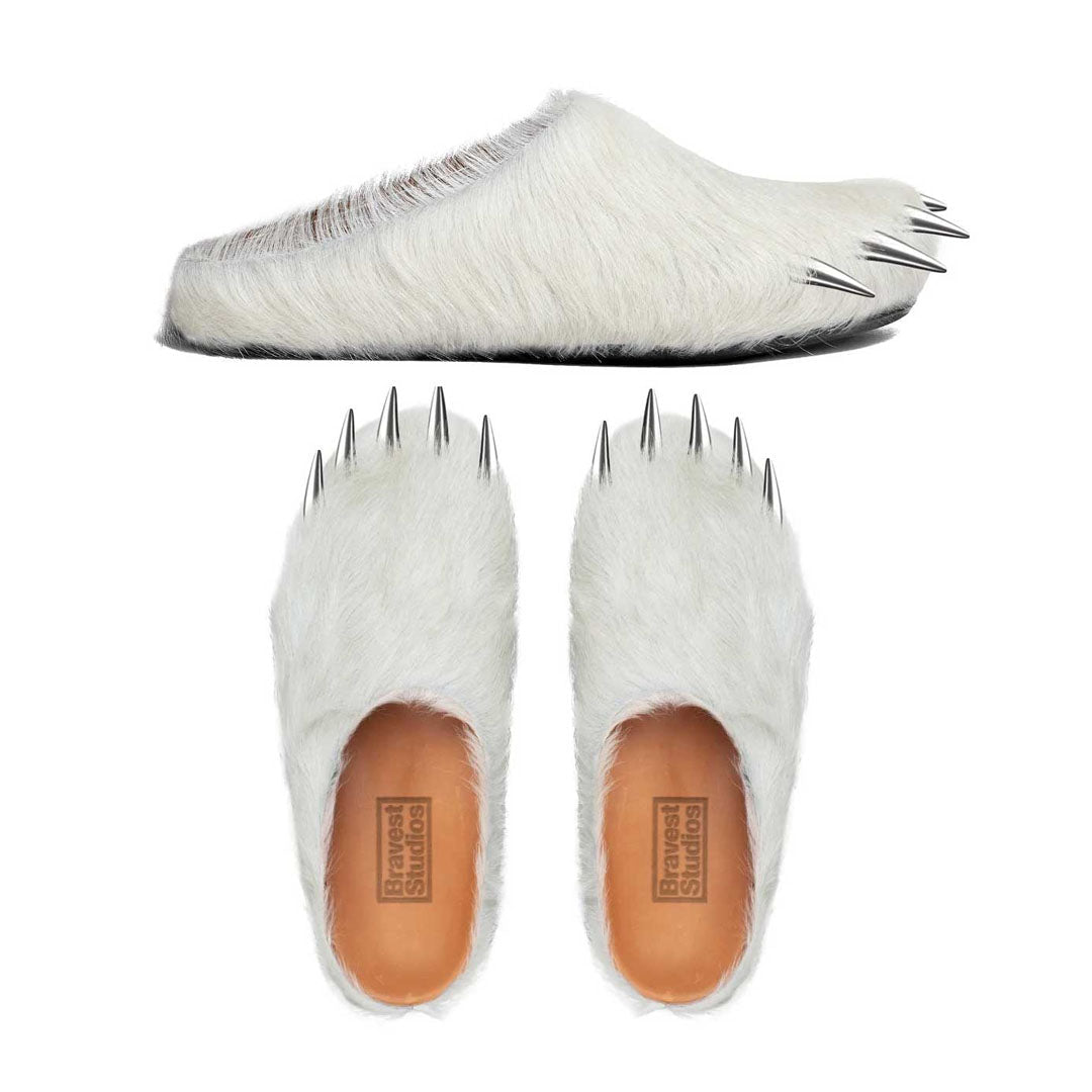 Bravest Studios Bear Claw Mule White by Bravest Studios - NWAHype 1 for streetwear Sneakers in USA