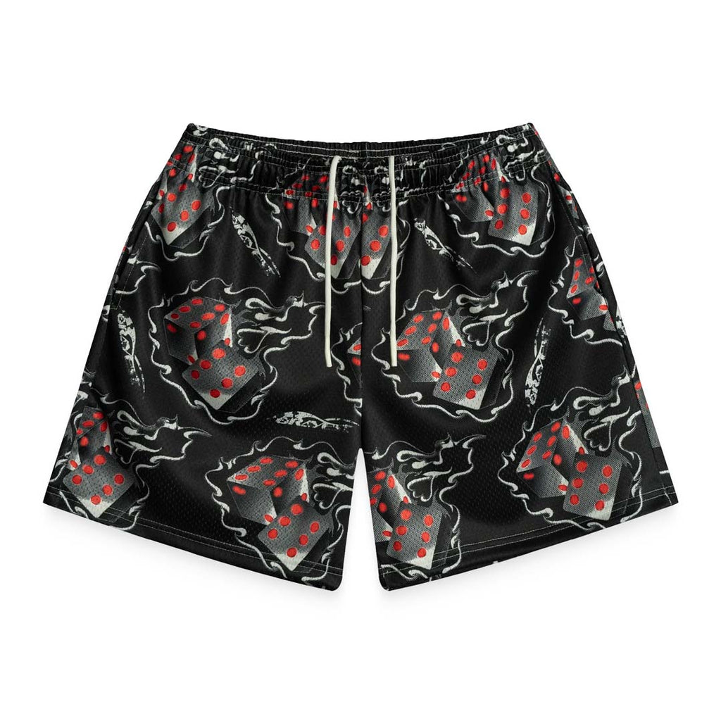 Bravest Studios Black Dice Shorts by Bravest Studios - NWAHYPE No.1 for streetwear Shorts in USA
