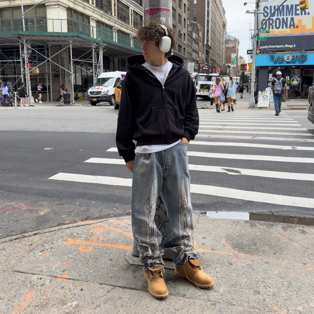 Bravest Studios Blue Cathedral Denim Jeans by Bravest Studios - NWAHype 1 for streetwear Pants in USA