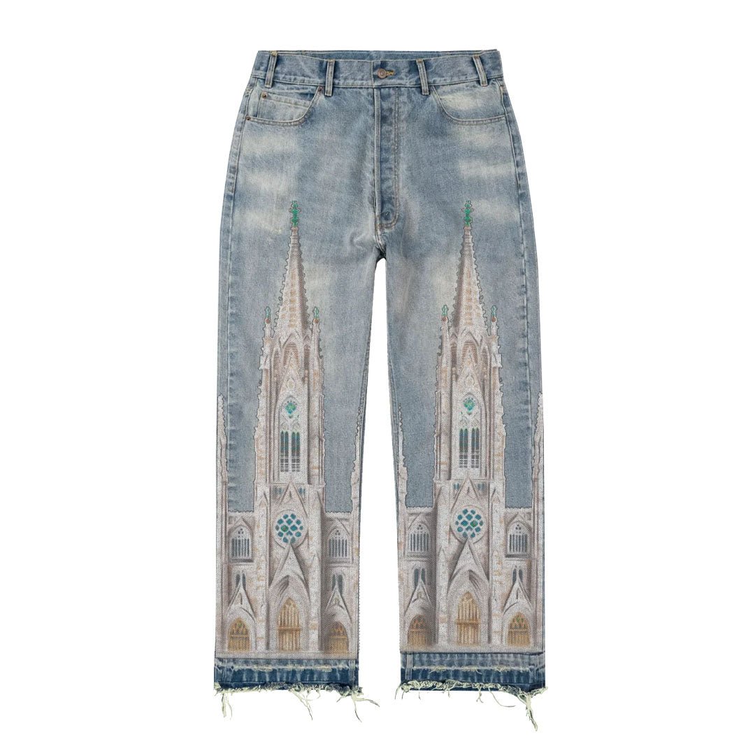 Bravest Studios Blue Cathedral Denim Jeans by Bravest Studios - NWAHype 1 for streetwear Pants in USA