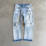 Bravest Studios Blue Tribal Denim Jeans by Bravest Studios - NWAHype 1 for streetwear Pants in USA