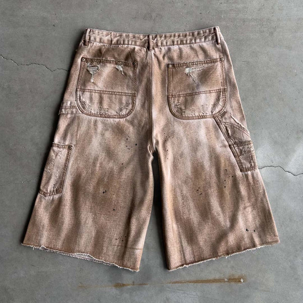 Bravest Studios Brown Carpenter Shorts by Bravest Studios - NWAHYPE No.1 for streetwear Shorts in USA