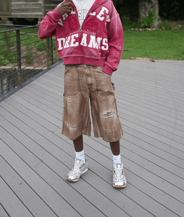 Bravest Studios Brown Carpenter Shorts by Bravest Studios - NWAHYPE No.1 for streetwear Shorts in USA