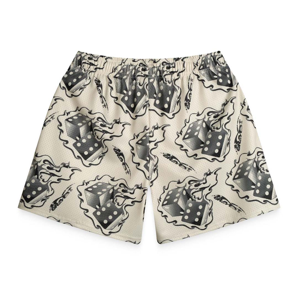 Bravest Studios Cream Dice Shorts by Bravest Studios - NWAHYPE No.1 for streetwear Shorts in USA
