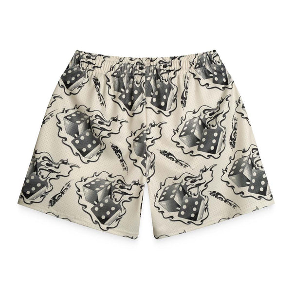 Bravest Studios Cream Dice Shorts by Bravest Studios - NWAHYPE No.1 for streetwear Shorts in USA