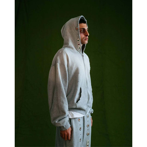 Bravest Studios Light Grey Sapphire Hoodie by Bravest Studios - NWAHYPE No.1 for streetwear Hoodies in USA