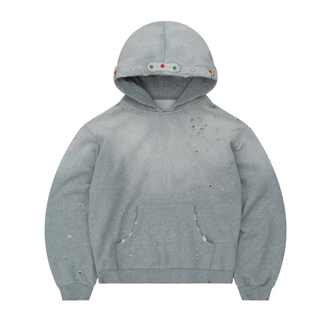 Bravest Studios Light Grey Sapphire Hoodie by Bravest Studios - NWAHYPE No.1 for streetwear Hoodies in USA