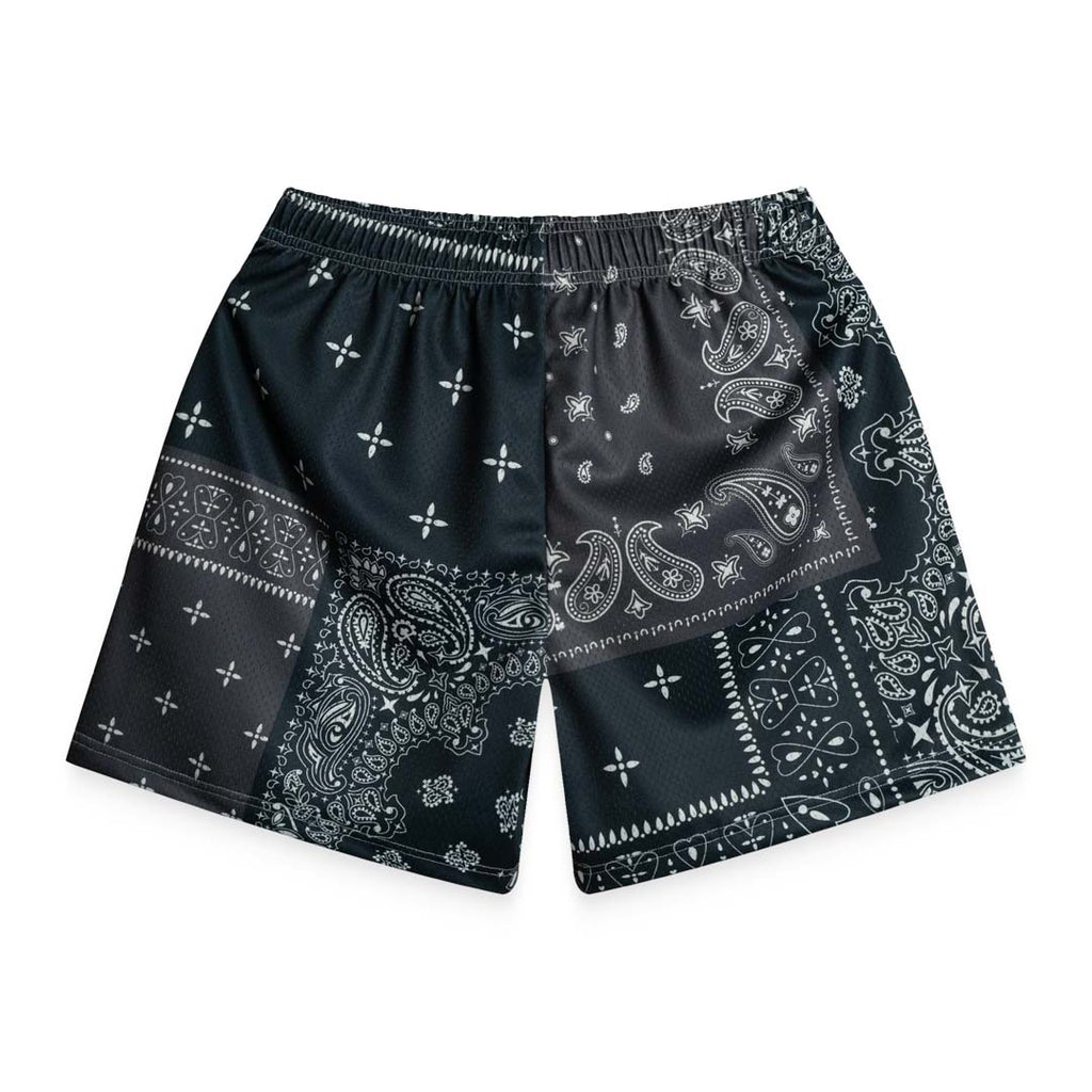 Bravest Studios Patchwork Paisley Shorts Black by Bravest Studios - NWAHYPE No.1 for streetwear Shorts in USA