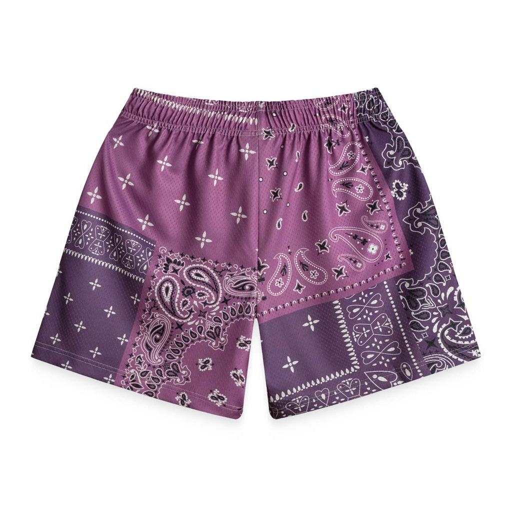 Bravest Studios Patchwork Paisley Shorts Purple by Bravest Studios - NWAHYPE No.1 for streetwear Shorts in USA