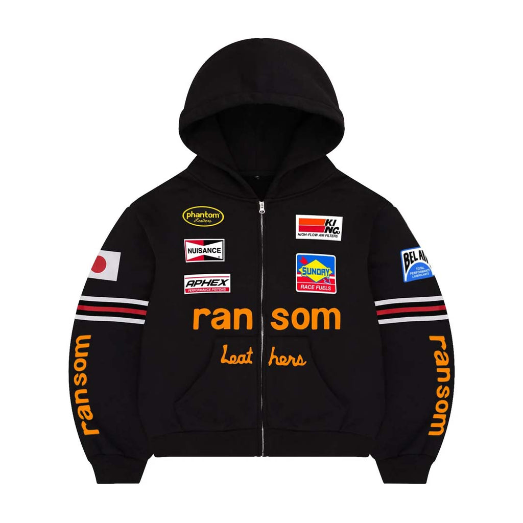 Bravest Studios Ransom Zip Up Hoodie Black by Bravest Studios - NWAHYPE No.1 for streetwear Hoodies in USA