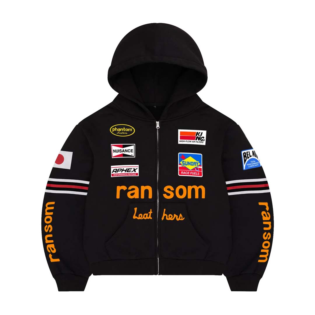 Bravest Studios Ransom Zip Up Hoodie Black by Bravest Studios - NWAHYPE No.1 for streetwear Hoodies in USA