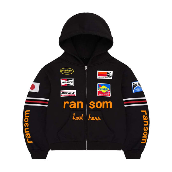Bravest Studios Ransom Zip Up Hoodie Black by Bravest Studios - NWAHYPE No.1 for streetwear Hoodies in USA