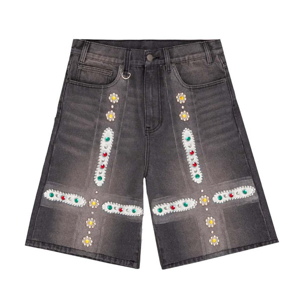 Bravest Studios Sapphire Denim Shorts Black by Bravest Studios - NWAHYPE No.1 for streetwear Shorts in USA