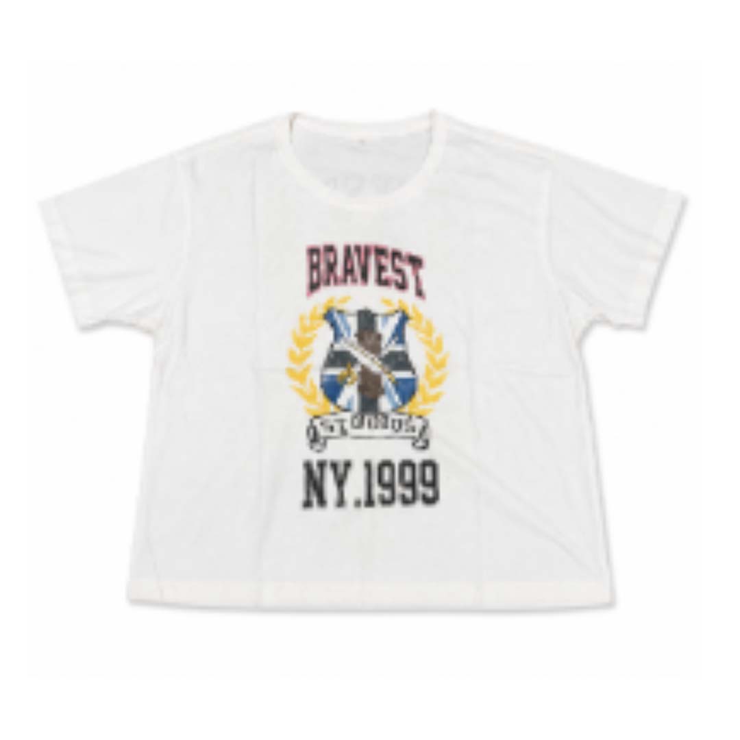 Bravest Studios White Crest Tee by Bravest Studios - NWAHYPE No.1 for streetwear T-Shirts in USA