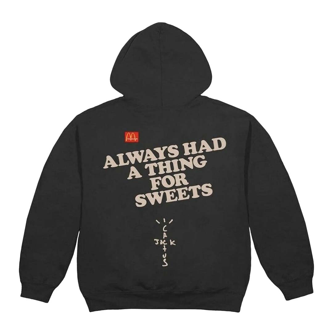 Cactus Jack by Travis Scott x McDonald's Apple Pie Hoodie 'Black' by Travis Scott - NWAHype 1 for streetwear Hoodies in USA