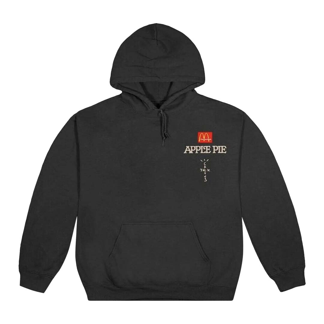 Cactus Jack by Travis Scott x McDonald's Apple Pie Hoodie 'Black' by Travis Scott - NWAHype 1 for streetwear Hoodies in USA