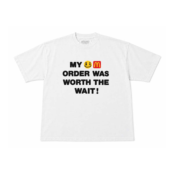 Cactus Plant Flea Market x McDonald's Worth The Wait Tee White by Cactus Plant Flea Market - NWAHYPE No.1 for streetwear T-Shirts in USA