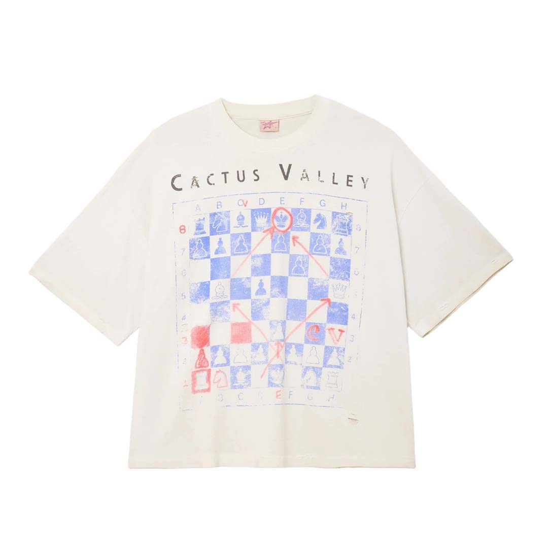 Cactus Valley Chess Tee White by Cactus Valley - NWAHYPE No.1 for streetwear T-Shirts in USA