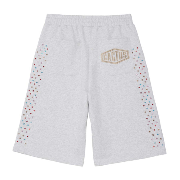 Cactus Valley Crystal Cactus Sweat Shorts Grey by Cactus Valley - NWAHYPE No.1 for streetwear Shorts in USA