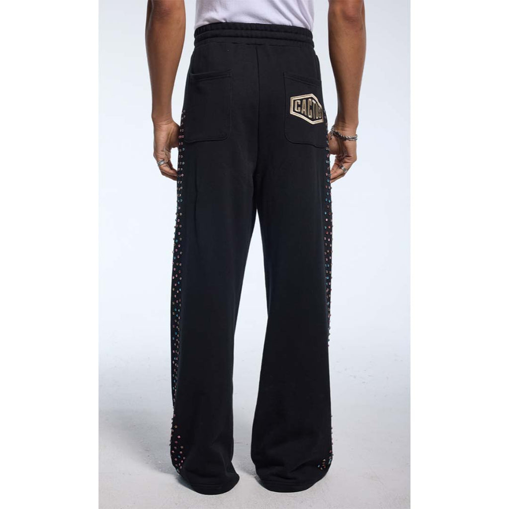 Cactus Valley Crystal Cactus Sweatpants Black by Cactus Valley - NWAHYPE No.1 for streetwear Pants in USA