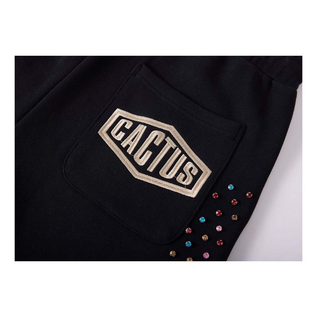 Cactus Valley Crystal Cactus Sweatpants Black by Cactus Valley - NWAHYPE No.1 for streetwear Pants in USA