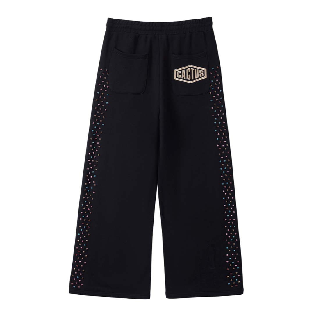 Cactus Valley Crystal Cactus Sweatpants Black by Cactus Valley - NWAHYPE No.1 for streetwear Pants in USA