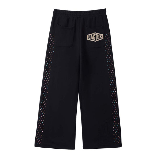 Cactus Valley Crystal Cactus Sweatpants Black by Cactus Valley - NWAHYPE No.1 for streetwear Pants in USA