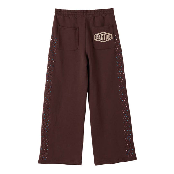 Cactus Valley Crystal Cactus Sweatpants Brown by Cactus Valley - NWAHYPE No.1 for streetwear Pants in USA