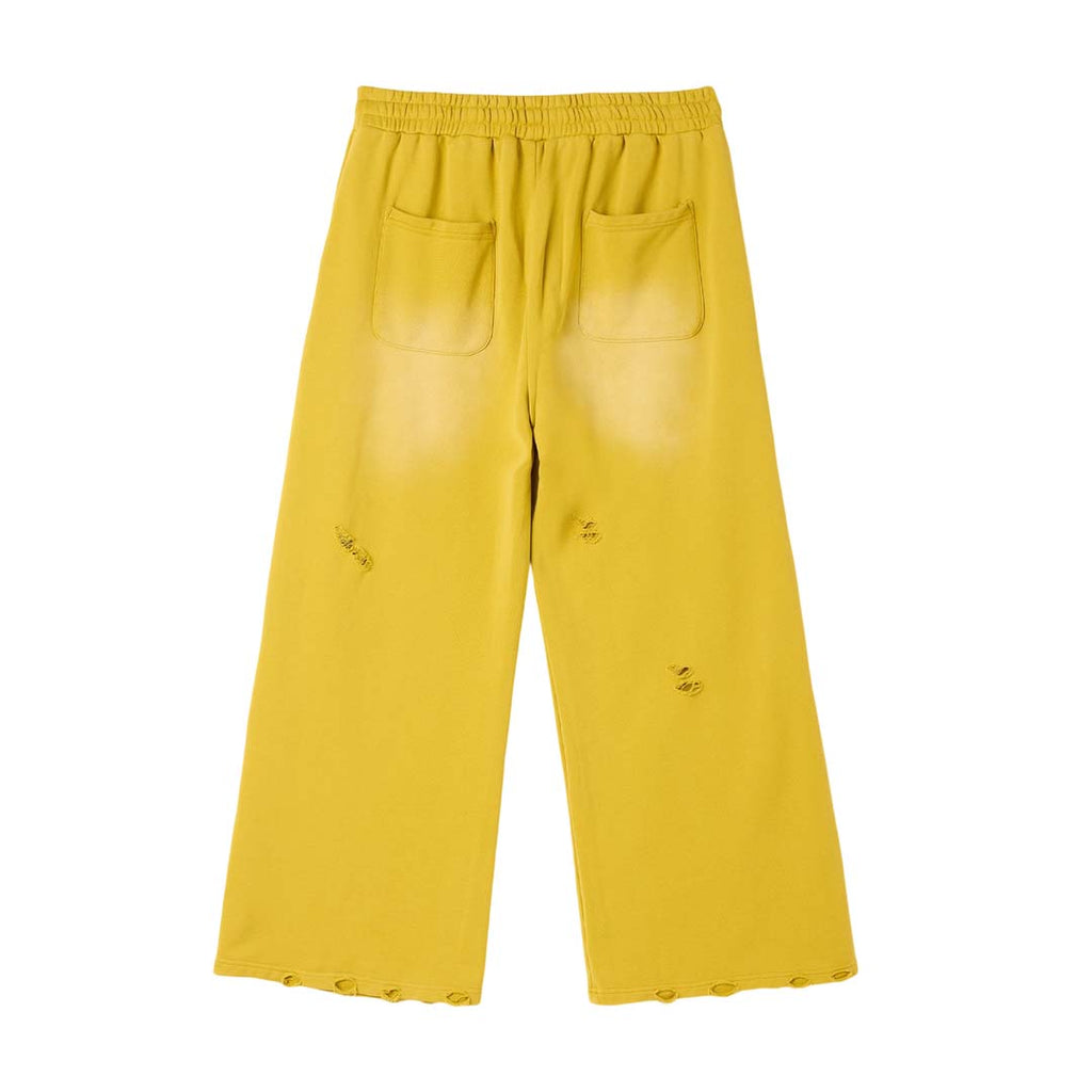 Cactus Valley Eagle Valley Distressed Sweatpants Yellow by Cactus Valley - NWAHYPE No.1 for streetwear Pants in USA