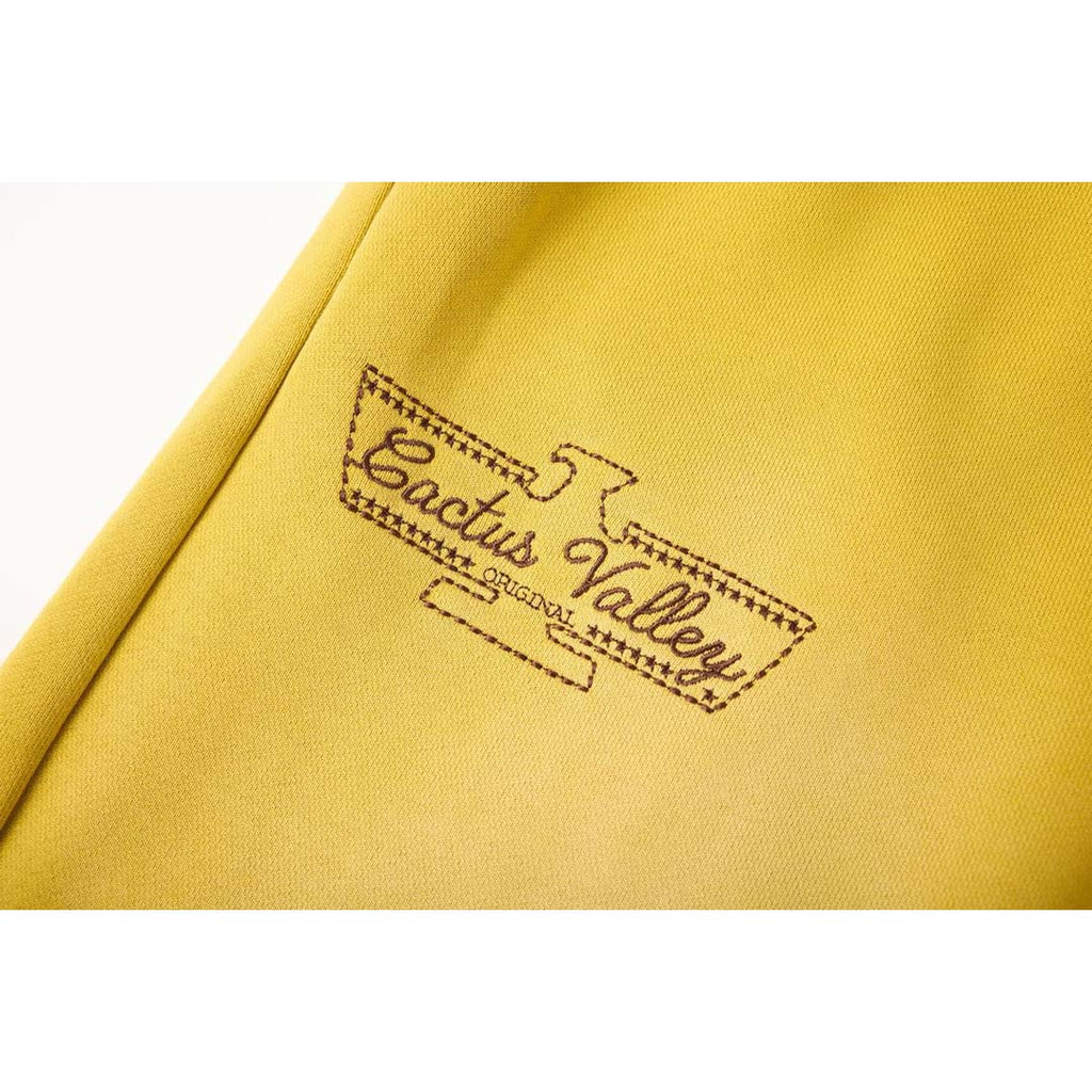 Cactus Valley Eagle Valley Distressed Sweatpants Yellow by Cactus Valley - NWAHYPE No.1 for streetwear Pants in USA