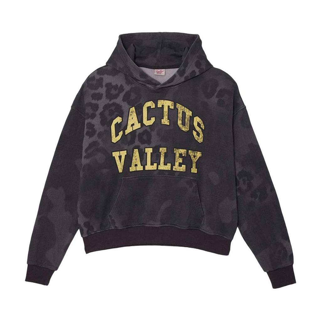 Cactus Valley Faded Leopard Black Yellow Hoodie by Cactus Valley - NWAHYPE No.1 for streetwear Hoodies in USA