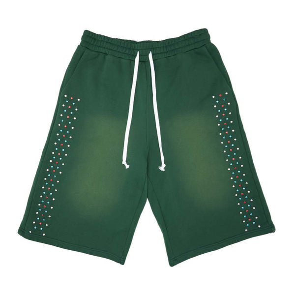 Cactus Valley Hidden Crystal Sweat Shorts Green by Cactus Valley - NWAHYPE No.1 for streetwear Shorts in USA