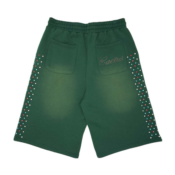 Cactus Valley Hidden Crystal Sweat Shorts Green by Cactus Valley - NWAHYPE No.1 for streetwear Shorts in USA