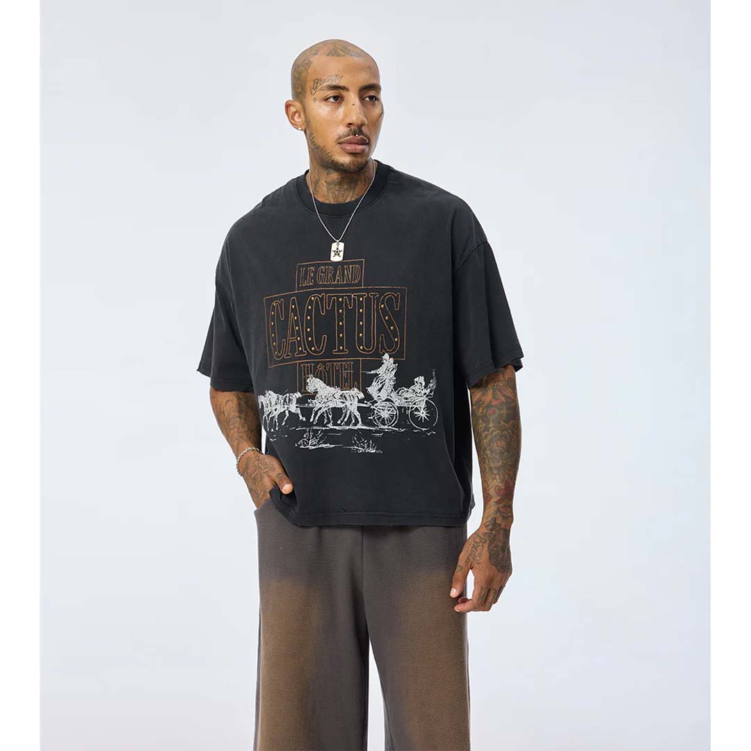 Cactus Valley Hotel Tee Black by Cactus Valley - NWAHYPE No.1 for streetwear T-Shirts in USA