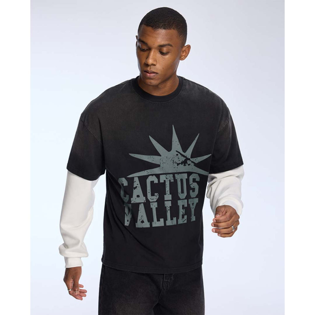 Cactus Valley Oreo Double Layer Thermal Tee by Cactus Valley - NWAHYPE No.1 for streetwear T-Shirts in USA