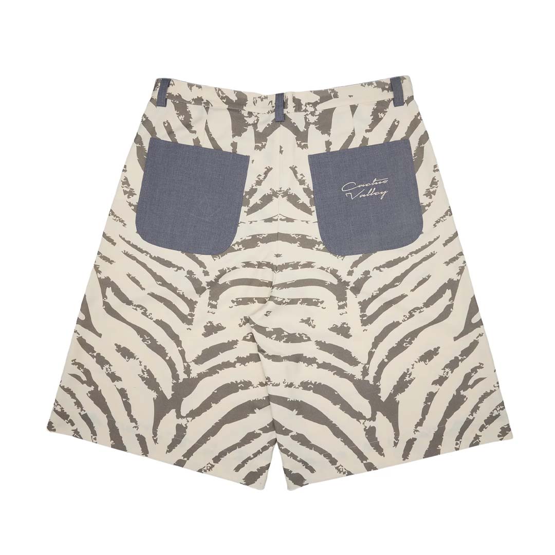 Cactus Valley Safari Zebra Shorts by Cactus Valley - NWAHYPE No.1 for streetwear Shorts in USA