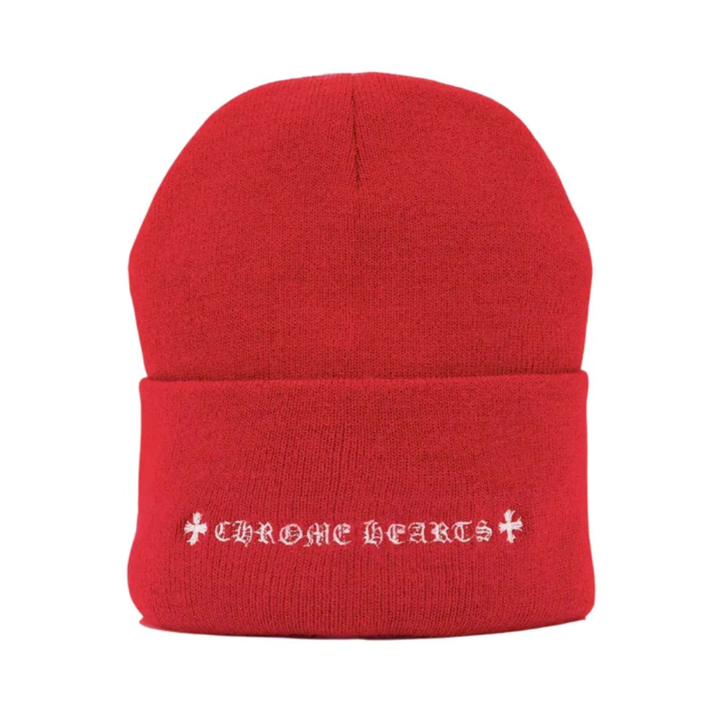 Chrome Hearts Horseshoe Beanie Red by Chrome Hearts - NWAHYPE No.1 for streetwear Beanies in USA