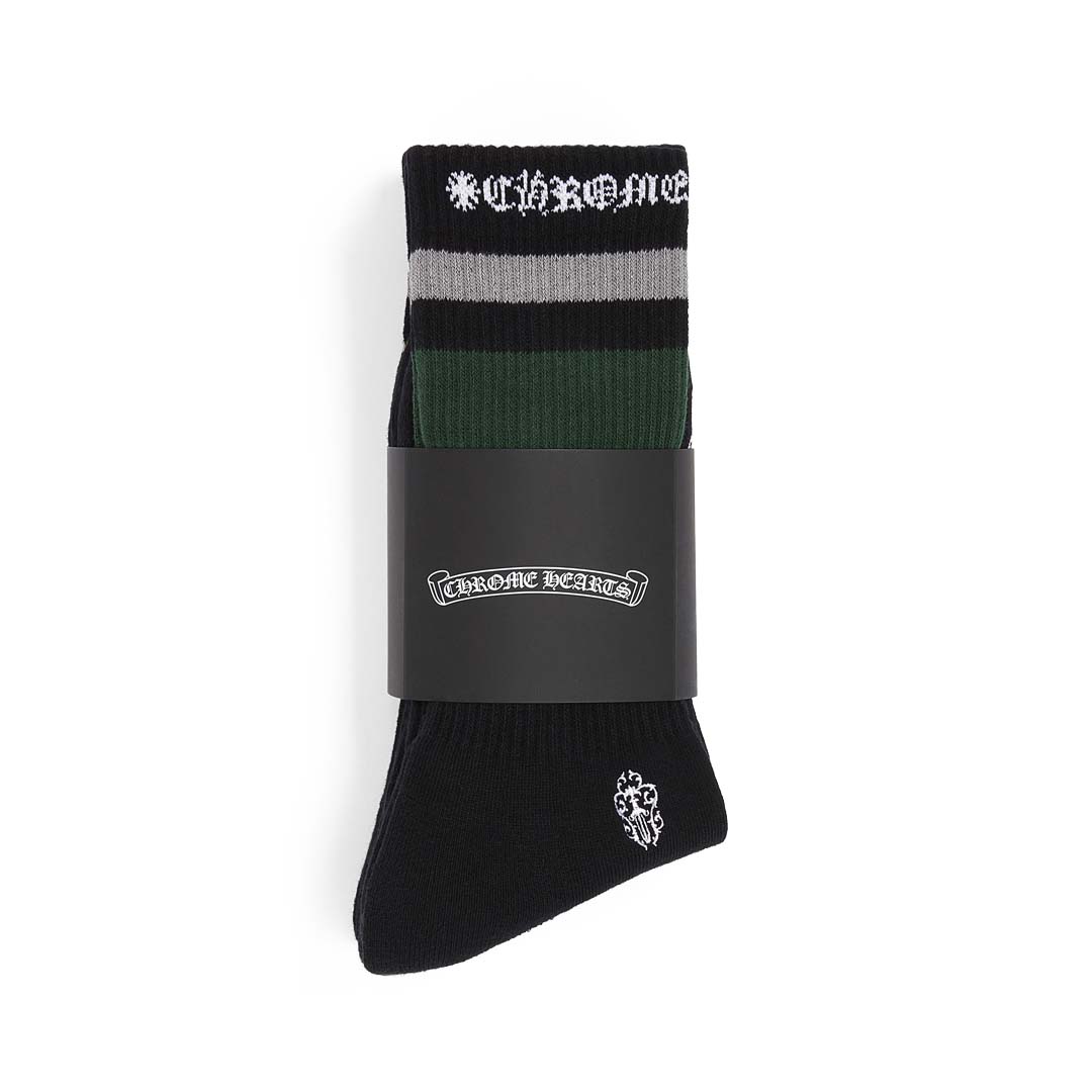 Chrome Hearts Sport Striped Socks Black by Chrome Hearts - NWAHype 1 for streetwear Accessories in USA